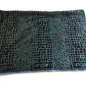 UNGARO Luxury Bath Towel Sheet 60"x40" Black/Gray New